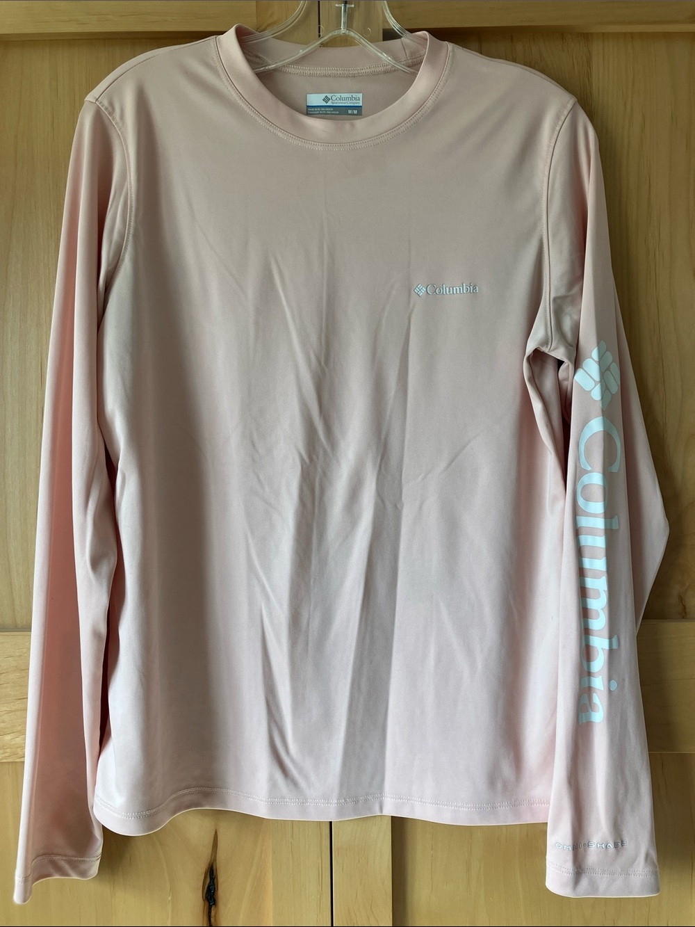 Columbia Light Pink Long-Sleeve Performance Tee